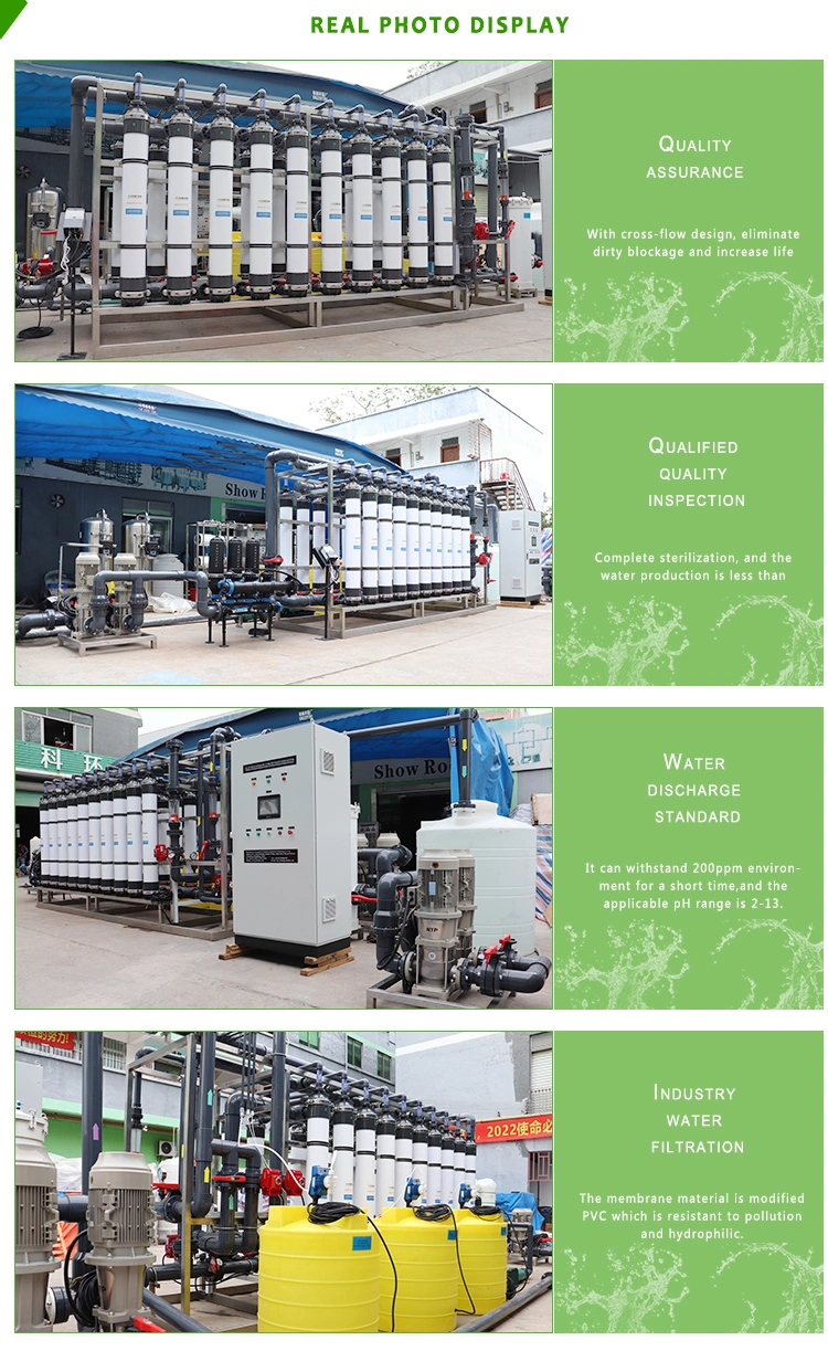 Wasseraufbereitungs-Systeme der Ultrafiltrations-50m3/H (uF)